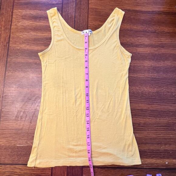 Cotton Candy Bright Yellow Tank Top Size Medium - Picture 8 of 9